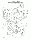 MANIFOLD PARTS Diagram and Parts List for GFG461LVB2  Whirlpool Range
