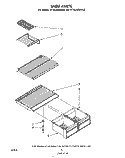 SHELF Diagram and Parts List for ET18JKXMWR3  Whirlpool Refrigerator
