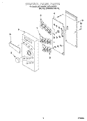 CONTROL PANEL Diagram and Parts List for MT3135SHQ1  Whirlpool Microwave