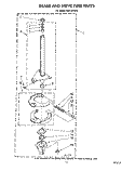 BRAKE AND DRIVE TUBE Diagram and Parts List for AX5133VL0  Whirlpool Washer
