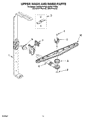 UPPER WASH AND RINSE PARTS Diagram and Parts List for KUDS01FKSS0  KitchenAid Dishwasher