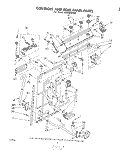 CONTROLS AND REAR PANEL Diagram and Parts List for LA5700XPW0  Whirlpool Washer