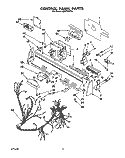 CONTROL PANEL, LIT/OPTIONAL Diagram and Parts List for KUDP220T6  KitchenAid Dishwasher