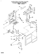 DISPENSER FRONT Diagram and Parts List for TS22AWXDN01  Whirlpool Refrigerator