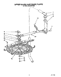 UPPER WASH AND RINSE Diagram and Parts List for KUDJ23HYWH0  KitchenAid Dishwasher