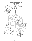 CABINET AND STIRRER Diagram and Parts List for RM278PXL0  Whirlpool Microwave Oven Combo