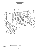 DOOR Diagram and Parts List for 8587L10  Roper Dishwasher