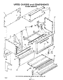 UPPER CHASSIS AND COMPONENTS Diagram and Parts List for RHM973PP0  Whirlpool Range