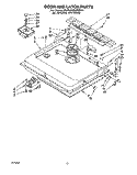 DOOR AND LATCH Diagram and Parts List for KUDA23HYWH1  KitchenAid Dishwasher