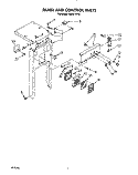 Part Location Diagram of 9870177 Whirlpool Escutcheon, Control
