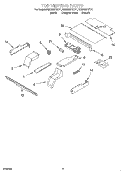 TOP VENTING, OPTIONAL Diagram and Parts List for RBD305PDB11  Whirlpool Wall Oven