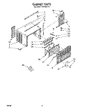 CABINET Diagram and Parts List for CAW05A1A1  Whirlpool Air Conditioner