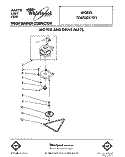 MOTOR AND DRIVE, LIT/OPTIONAL Diagram and Parts List for TC4700XYP1  Whirlpool Trash Compactor