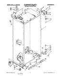 CABINET Diagram and Parts List for KSSS36DWW00  KitchenAid Refrigerator