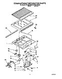 COMPARTMENT SEPARATOR Diagram and Parts List for 3ET22DKXBW00  Whirlpool Refrigerator