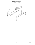 BACKGUARD Diagram and Parts List for FEP210VW2  Roper Range