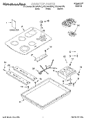 SECTION Diagram and Parts List for KECC563HBL0  KitchenAid Cooktop