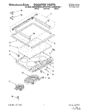 COOKTOP, LITERATURE Diagram and Parts List for KESH307BAL2  KitchenAid Range