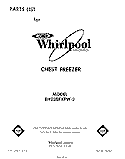 SECTION Diagram and Parts List for EH23EFXPW2  Whirlpool Freezer
