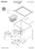 SECTION Diagram and Parts List for TCF0510GW03  Whirlpool Freezer