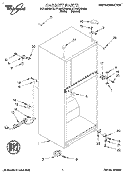 CABINET Diagram and Parts List for ET14NKXDN00  Whirlpool Refrigerator