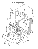 FRAME AND TANK Diagram and Parts List for KUDP22ST4  KitchenAid Dishwasher