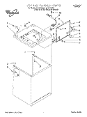 TOP AND CABINET, LIT/OPTIONAL Diagram and Parts List for LLC8244DQ0  Whirlpool Washer