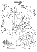 CABINET Diagram and Parts List for KGYW977BWH0  KitchenAid Dryer