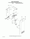 AIR FLOW PARTS Diagram and Parts List for KSF26C4XYB00  KitchenAid Refrigerator