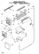 ICEMAKER PARTS, OPTIONAL PARTS (NOT INCLUDED) Diagram and Parts List for GF6NFEXRB01  Whirlpool Refrigerator