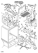 Part Location Diagram of 2253052 Whirlpool GASKET