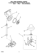 FILL AND OVERFILL PARTS Diagram and Parts List for KUDI01ILBS1  KitchenAid Dishwasher