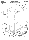 Part Location Diagram of 2255374 Whirlpool Service & Wiring Sheet Use & Care Guide
