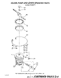 HEATER, PUMP AND LOWER SPRAY ARM Diagram and Parts List for DU8950XT1  Whirlpool Dishwasher