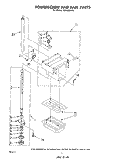 POWERSCREW AND RAM Diagram and Parts List for TU4000XRP0  Whirlpool Trash Compactor
