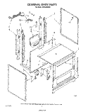 EXTERNAL OVEN Diagram and Parts List for SF302EERW1  Whirlpool Range