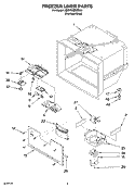 FREEZER LINER PARTS Diagram and Parts List for KBRP20EMSS00  KitchenAid Refrigerator