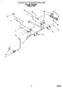 COOKTOP BURNER Diagram and Parts List for FGS385BQ1  Roper Range