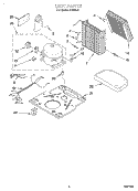 UNIT Diagram and Parts List for DH500J2  Whirlpool Dehumidifier