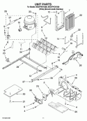 UNIT PARTS Diagram and Parts List for 6ED2FHKXVA00  Whirlpool Refrigerator