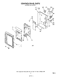 CONTROL PANEL Diagram and Parts List for MH6600XM2  Whirlpool Microwave