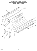 CONTROL PANEL, OPTIONAL Diagram and Parts List for KEDS207BWH1  KitchenAid Range