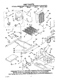 UNIT PARTS Diagram and Parts List for KSRA25FKWH01  KitchenAid Refrigerator