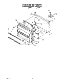 FREEZER DOOR Diagram and Parts List for RB22CKXYW00  Roper Refrigerator