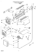 ICE MAKER Diagram and Parts List for 3XKVN490000  Whirlpool Refrigerator