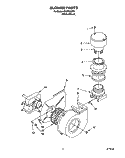 BLOWER Diagram and Parts List for 4KUDC220T5  KitchenAid Dishwasher