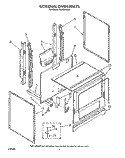 EXTERNAL OVEN Diagram and Parts List for FGP325VL0  Whirlpool Range