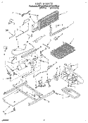 UNIT Diagram and Parts List for RT18AKXBW01  Roper Refrigerator