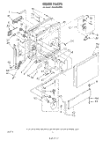 DOOR Diagram and Parts List for DP4800XMW0  Whirlpool Dishwasher