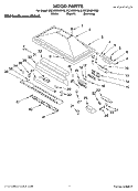 SECTION Diagram and Parts List for KICU285HWH0  KitchenAid Range Hood